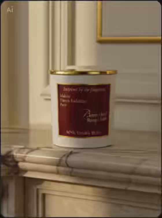 Baccarat Candle Inspired